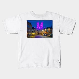 Lincoln Cathedral and Castle Square Kids T-Shirt